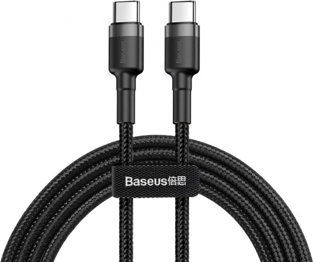 Baseus Cafule USB‑C kabel 60 W 1 m – Črno‑siva
