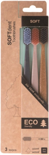 SOFTdent Soft Dent ECO zobna ščetka soft 3 kos