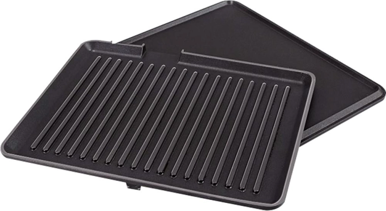 Two non-stick grill plates