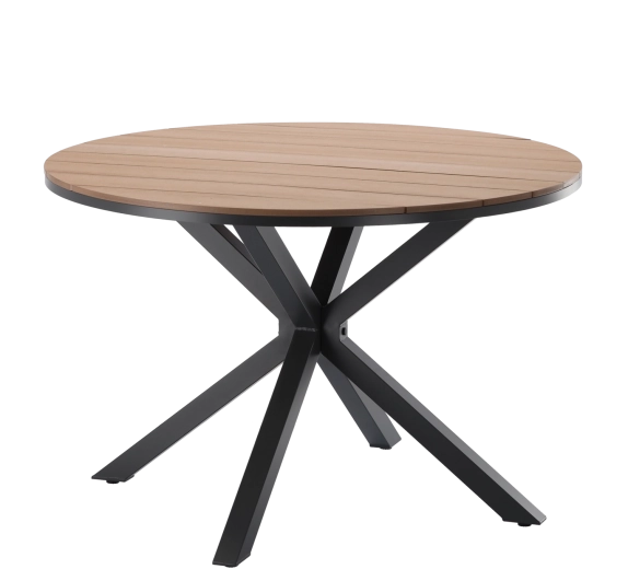 Moderen dizajn in okrogla oblika za skupno obedovanje