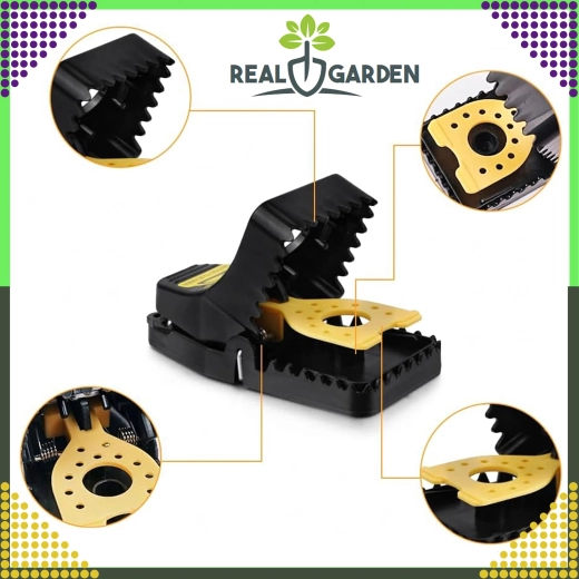 Komplet 4 plastičnih pasti za miši in podgane z giljotinskim mehanizmom