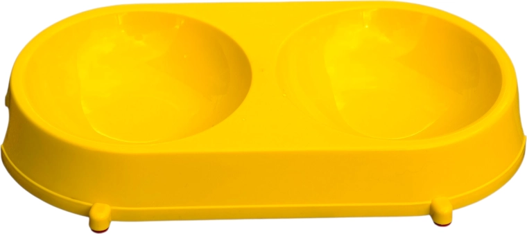 Plastična dvojna posodica za pse in mačke – majhna