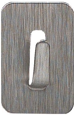 Samolepilni nerjavni kavlji pravokotni 2,5 × 3,5 cm (4 kosi)