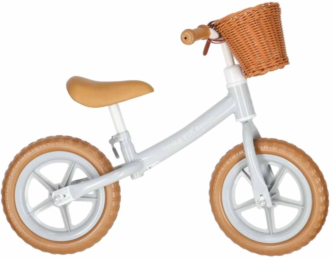 Otroško poganjalec Trike Fix Balance s košarico, rjav