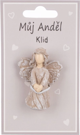 Keramični magnet angel z napisom mir