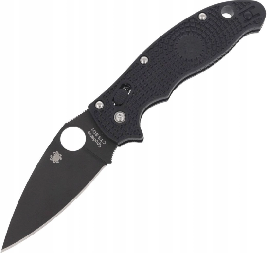 Zložljiv nož Spyderco Manix 2 Lightweight Black, črna DLC prevleka, FRN ročaj 8,6 cm