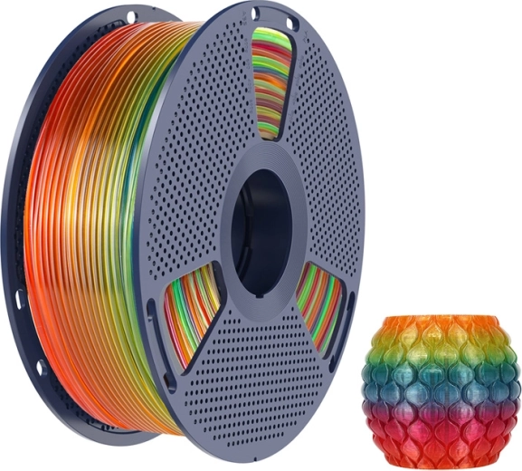 Rainbow color transition with a transparent effect