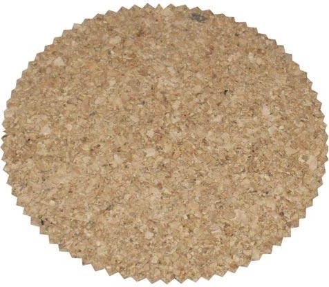 Okrogni korkasti podstavki z valovitim robom 10 cm, komplet 6 kosov