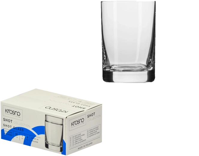 Set kozarčkov za vodko 30 ml Krosno, 6 kos