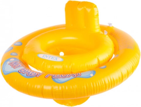 Otroški napihljiv plavalni obroč s sedežem INTEX 67 cm
