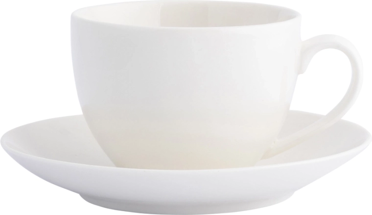 Altom design Bella porcelanasta skodelica s krožničkom 270 ml