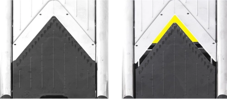 Natančna nastavitev debeline 1–6 mm