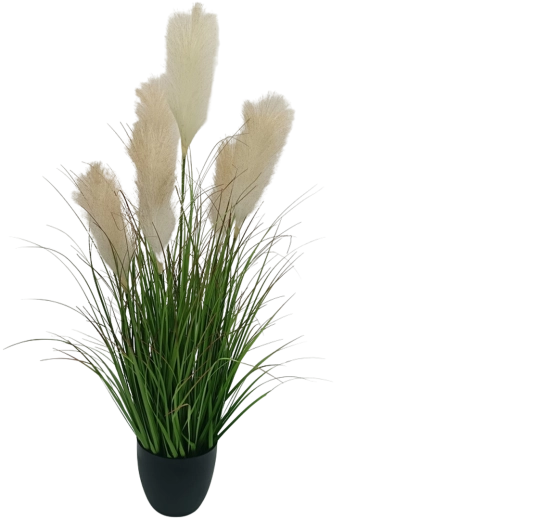 Umetna pampas trava v loncu, bež barva, 105 cm Garden Line