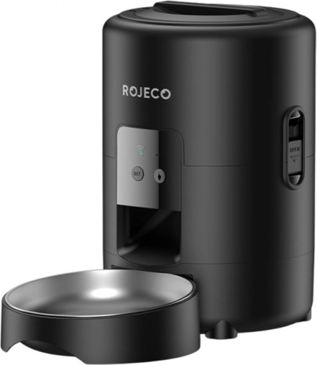 Rojeco avtomatski podajalnik hrane 2 l z Wi‑Fi, črn