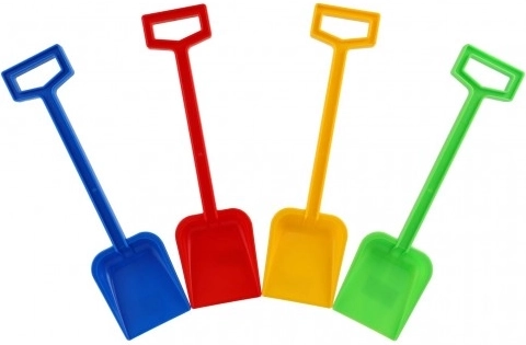 Plastična otroška lopatka za pesek 44 cm – mešanica barv