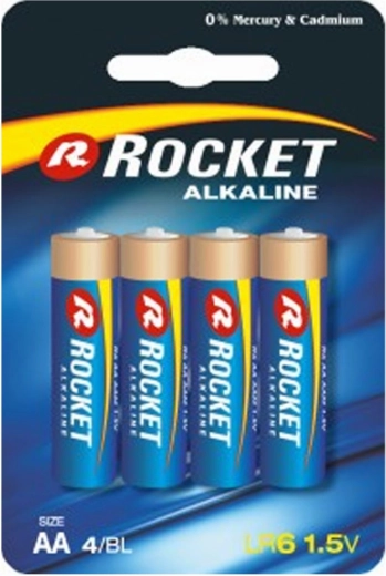 Alkalne baterije Rocket AA LR06 1,5 V – 4 kosi