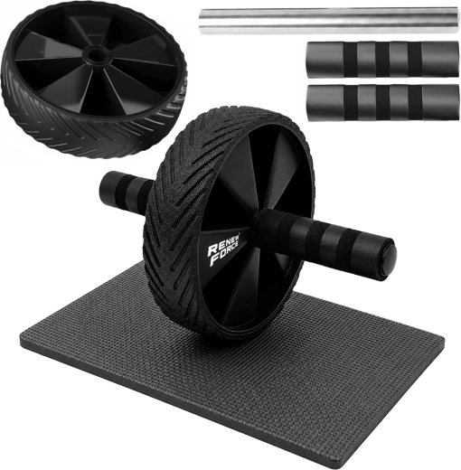 AB Roller Renew Force Abdominal Exercise Wheel with Knee Pad
