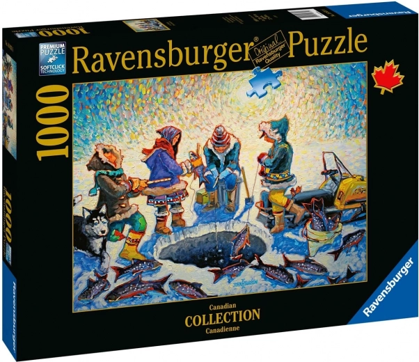 Ravensburger sestavljanka Ledni ribolov 1000 kosov