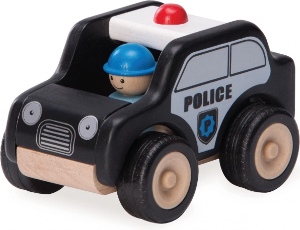 Leseni policijski avtomobilček WORDERWORLD mini
