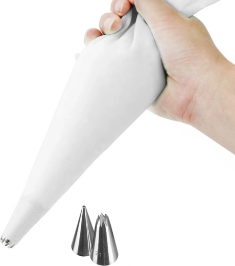 Silikonska slaščičarska vrečka z nastavki za okraševanje Orion 30 cm – 3 kosi