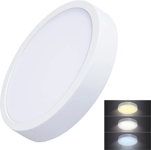 Solight LED mini panel CCT, nadometni okrogli 24 W