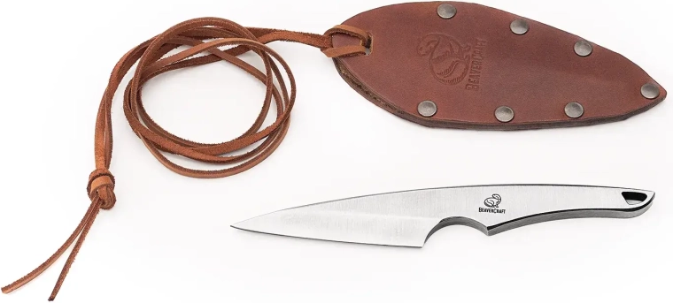 Leather neck sheath