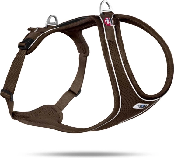 Oprsnica za pse Curli Belka Comfort, rjava, velikost XS