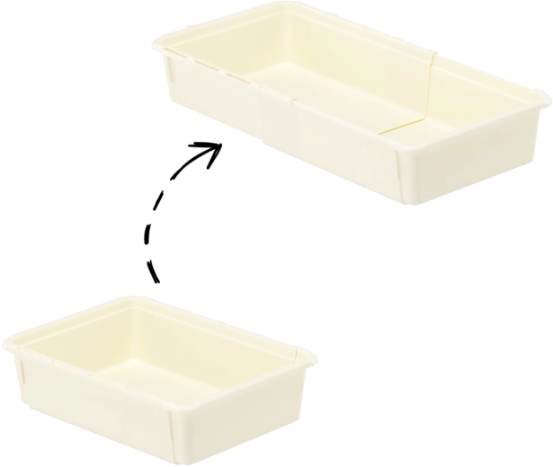 Organizator za gospodinjstvo MiniMax 25 × 18 × 7 cm, plastični zabojček