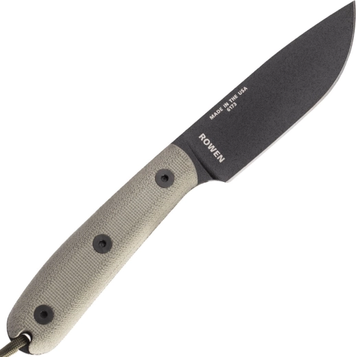Durable 1095 carbon steel blade with black coating
