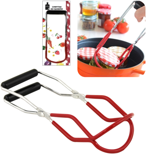 CHOMIK prijemalo za kozarce za vlaganje iz nerjavečega jekla