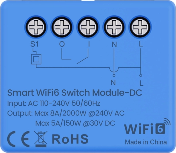 Avatto pametni preklopni modul Wi‑Fi 6 WSM20DC