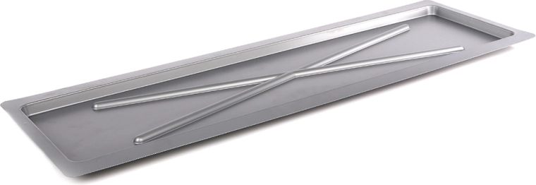 Metpol srebrn širok odcejalni pladenj 75 × 24,7 cm za kuhinjski odcejevalnik 80 cm