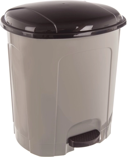 Pedalni koš za smeti iz plastike UH 11,5 l, kavno rjav