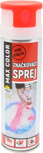 Fluorescenčni označevalni sprej MAX COLOR 500 ml – Fluorescenčno rdeča