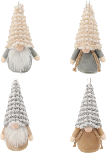 Božična okrasitev škratek za obešanje 8 × 15 cm