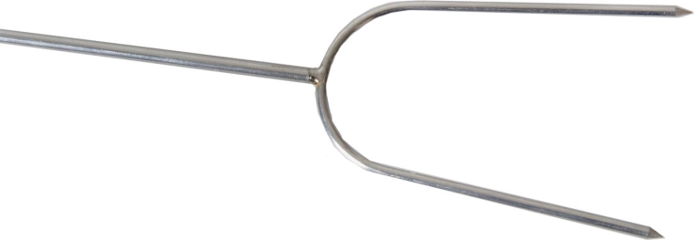 Dvojne nerjaveče špice za zanesljiv oprijem