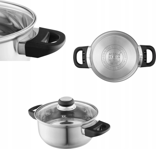 Altom Design Emilio nerjaveč lonec 1,9 l s pokrovom 18 cm