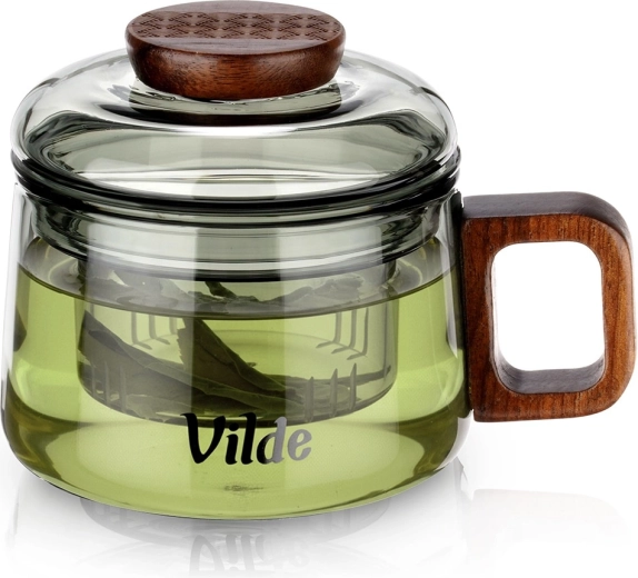 Steklen vrč s cedilom za čaj 240 ml