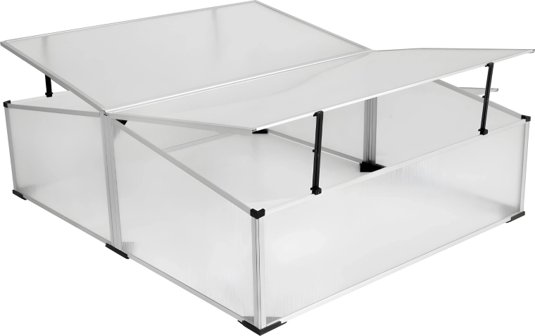 Rastlinjak iz polikarbonata 100 × 120 × 40/30 cm