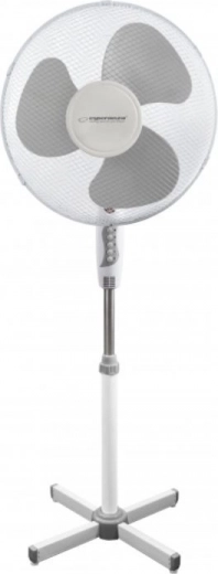 Stoječi ventilator Hurricane belo-siv