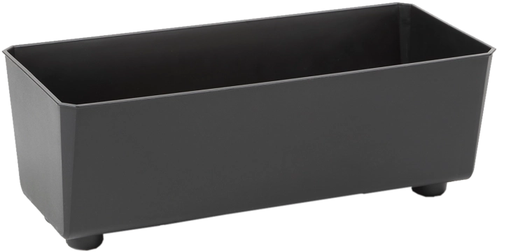 Cvetožarni zaboj SAGA 375 × 170 mm črn