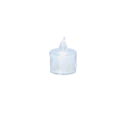 LED čajna svečka polprosojna 3,5 × 4,5 cm – toplo bela