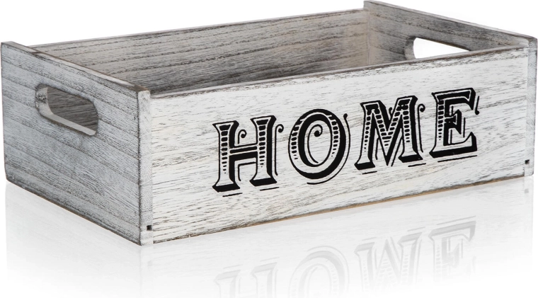 Lesena dekorativna škatla HOME 29 × 18 × 9 cm