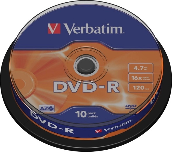 Verbatim DVD-R Matt Silver 4,7 GB 16x - 10 kosov