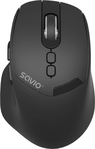 SAVIO MB-06 brezžična ergonomska miška 2.4 GHz in Bluetooth 5.4