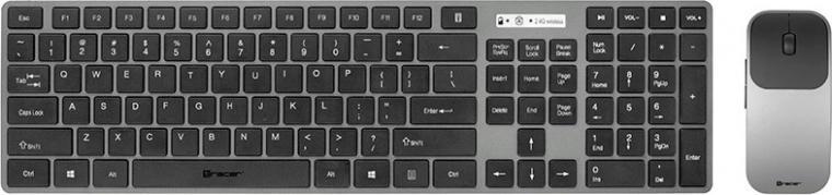 Brezžični komplet tipkovnice in miške TRACER Set RF Nano USB