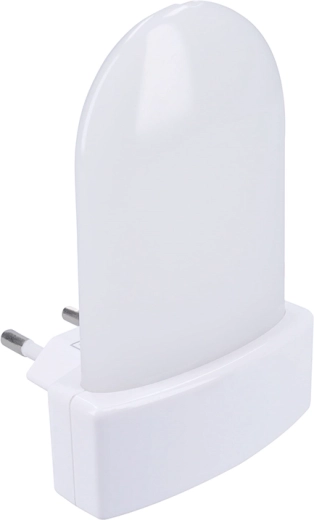Solight nočna LED RGB lučka s svetlobnim senzorjem za vtičnico 230 V