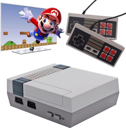 retro mini igralna konzola s 620 vgrajenimi igrami in 2 krmilnikoma