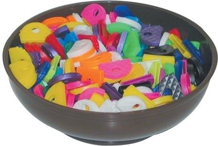 Plastični označevalci za ključe – barvni mix (300 kos)