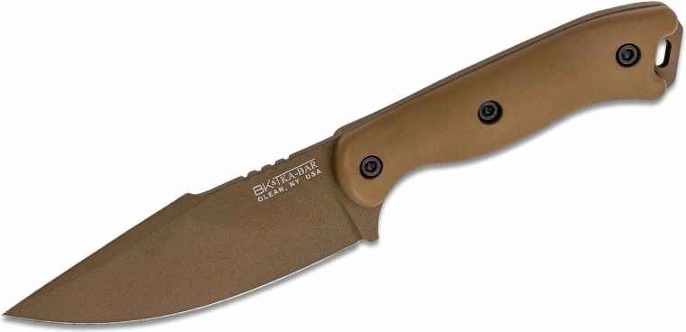 Univerzalni nož KA-BAR Becker Harpoon 11,6 cm, peščeno rjav, Zytel, polimerno nožnico
